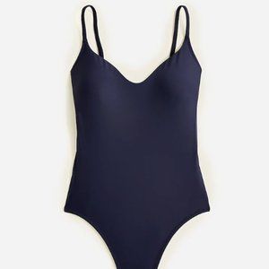 J. Crew: Navy scoopneck one-piece (never worn)